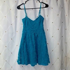 Love Fire Teal Lace Dress